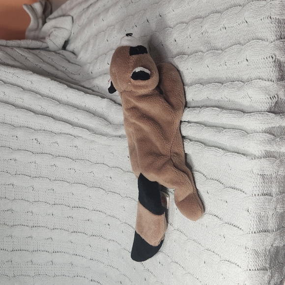 🕸Vintage Ty Beanie Baby Original Ringo the Raccoon 1995 P.V.C. Pellets - Picture 3 of 11